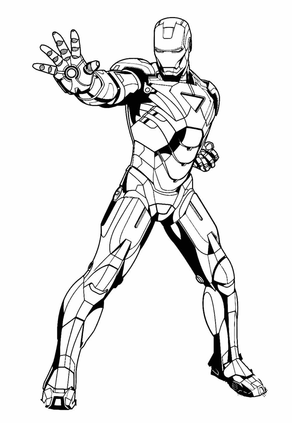 Desenho de Homem de Ferro