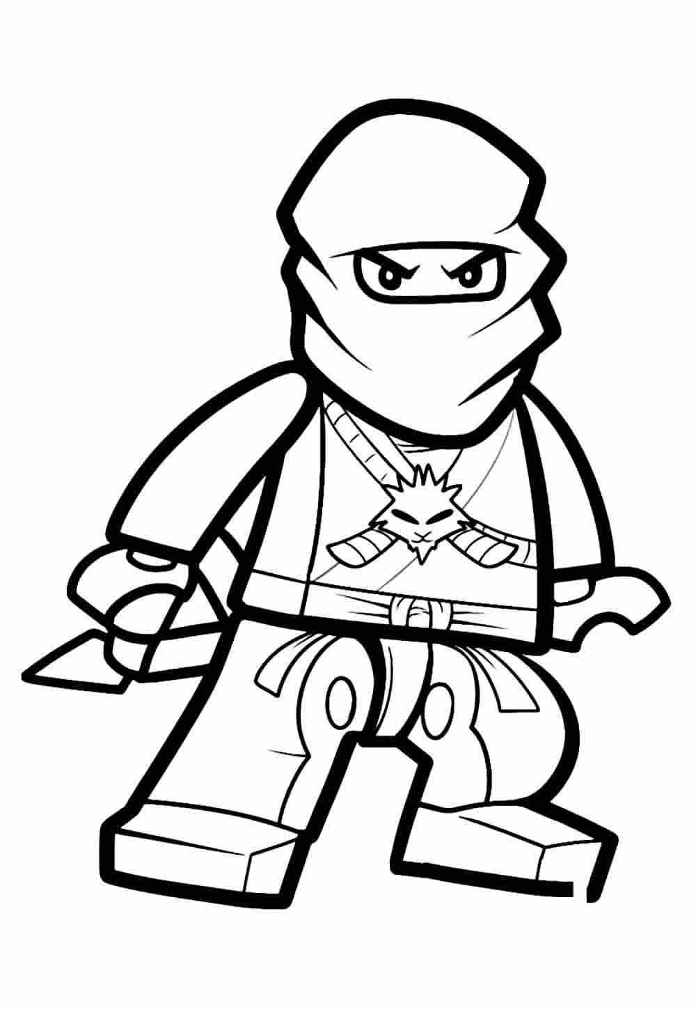 Desenho de Ninja para colorir