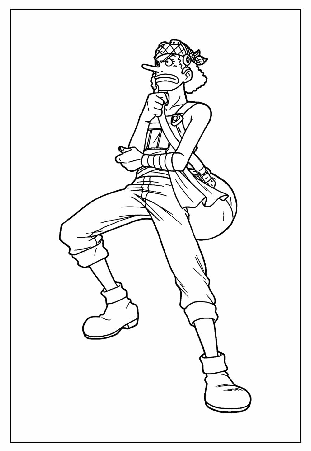 sabo one piece para colorir