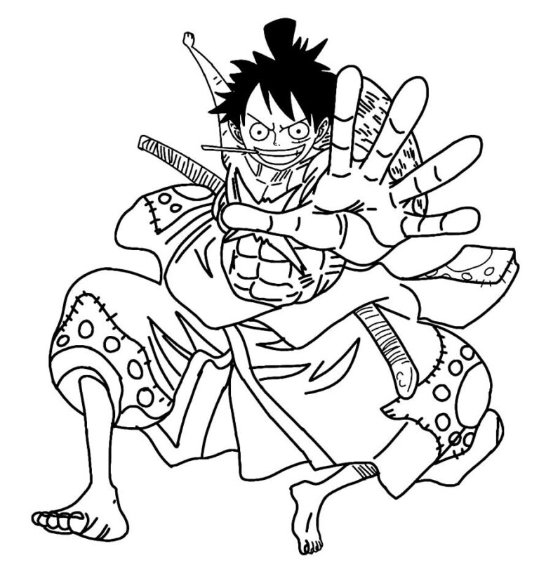 Desenhos do Luffy para colorir - Bora Colorir