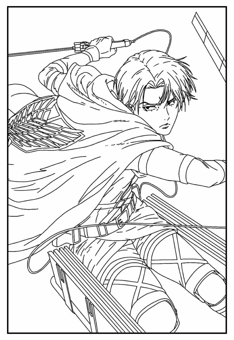Desenhos de Attack on Titan para colorir - Bora Colorir