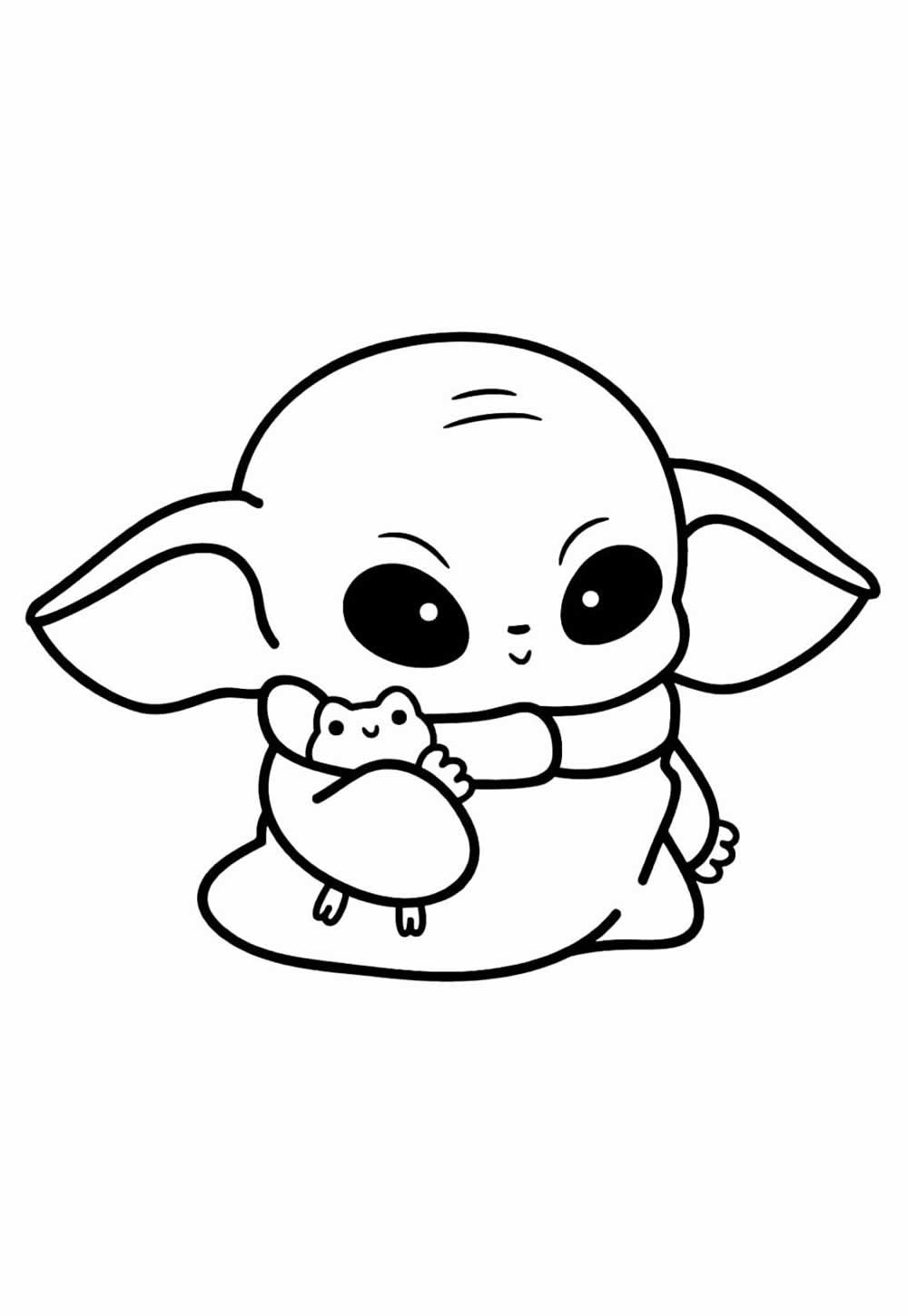 Desenho de Baby Yoda