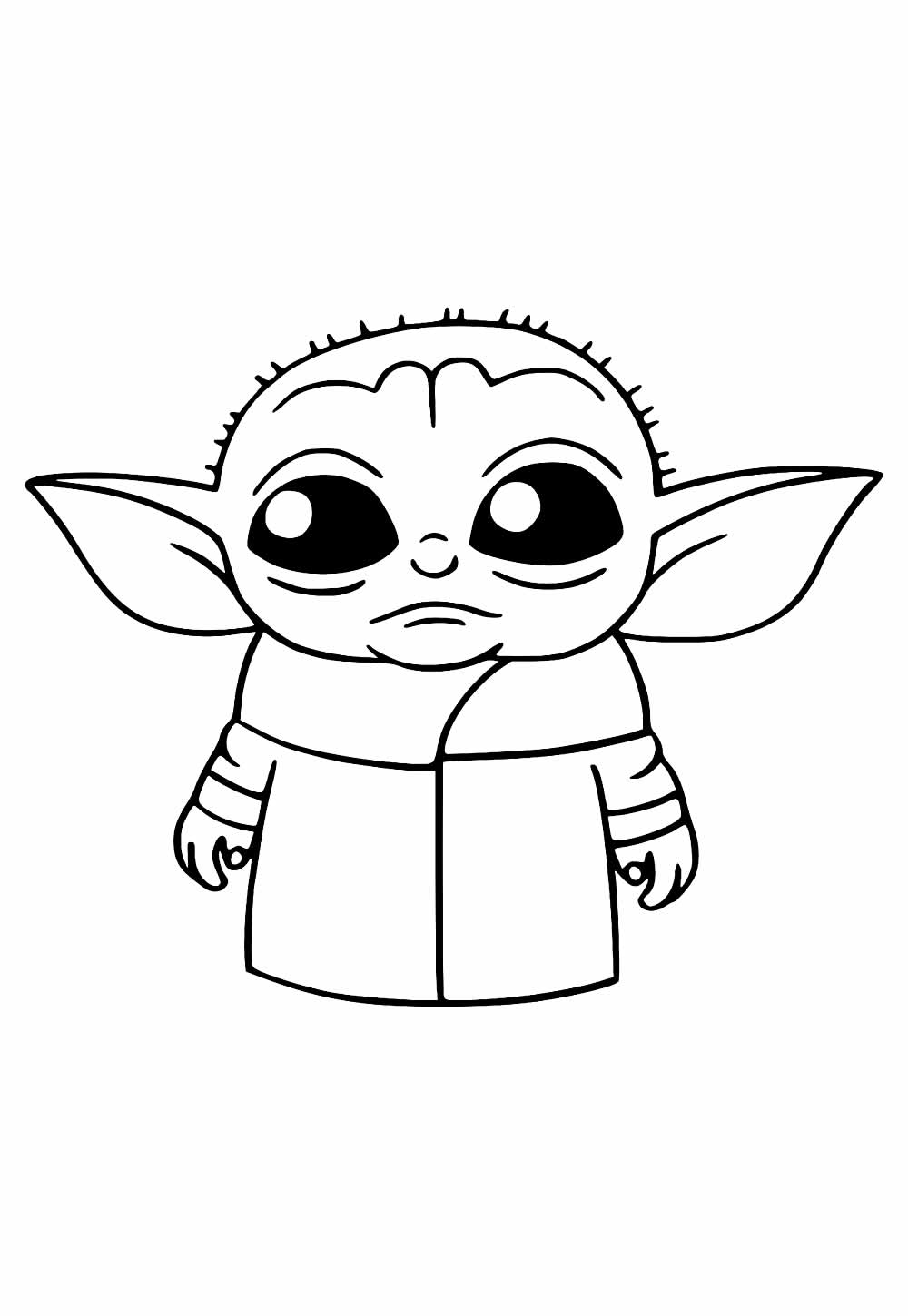 Desenho de Baby Yoda