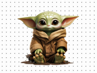 Desenhos de Baby Yoda para colorir