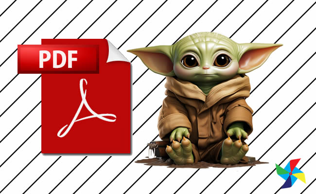 Desenhos de Baby Yoda em PDF