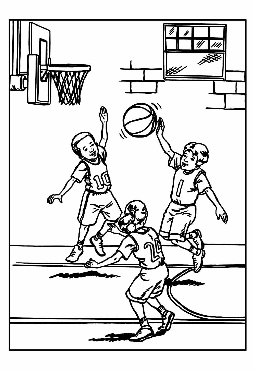 Desenho de Basquete