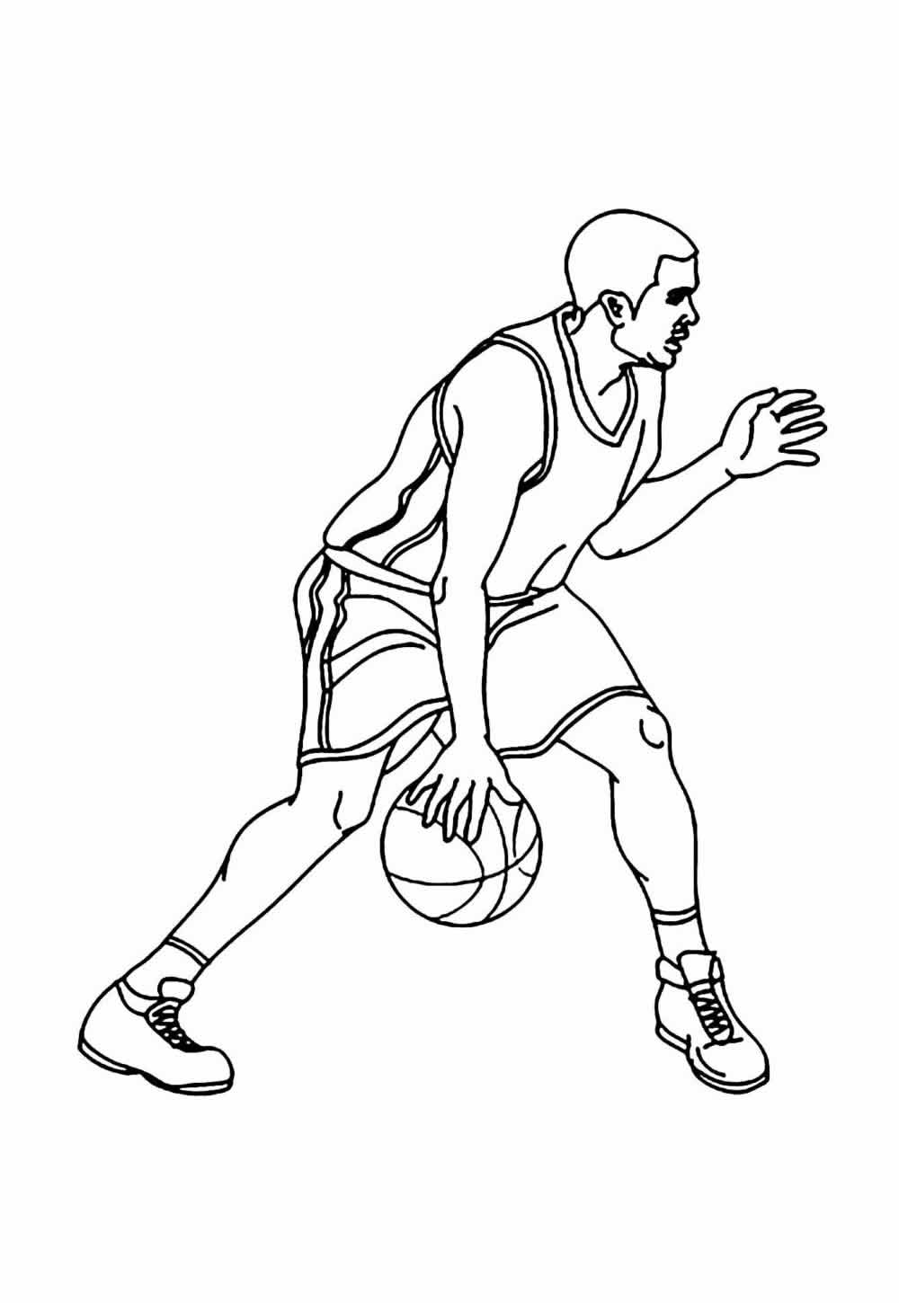 Desenho de Basquete para colorir