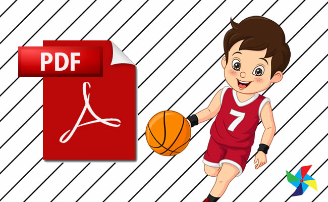 Desenhos Educativos de Basquete em PDF