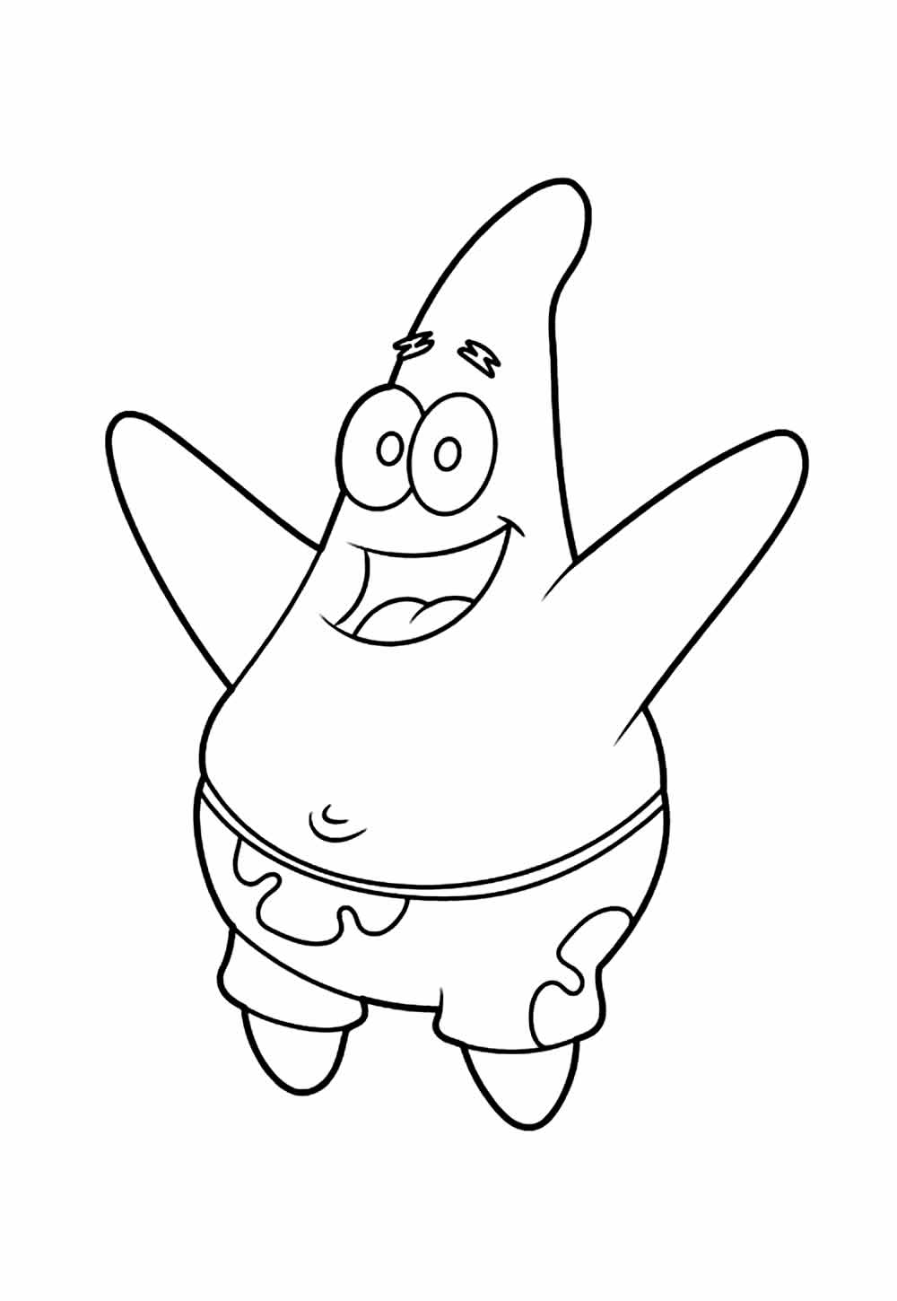 Desenho do Patrick para colorir
