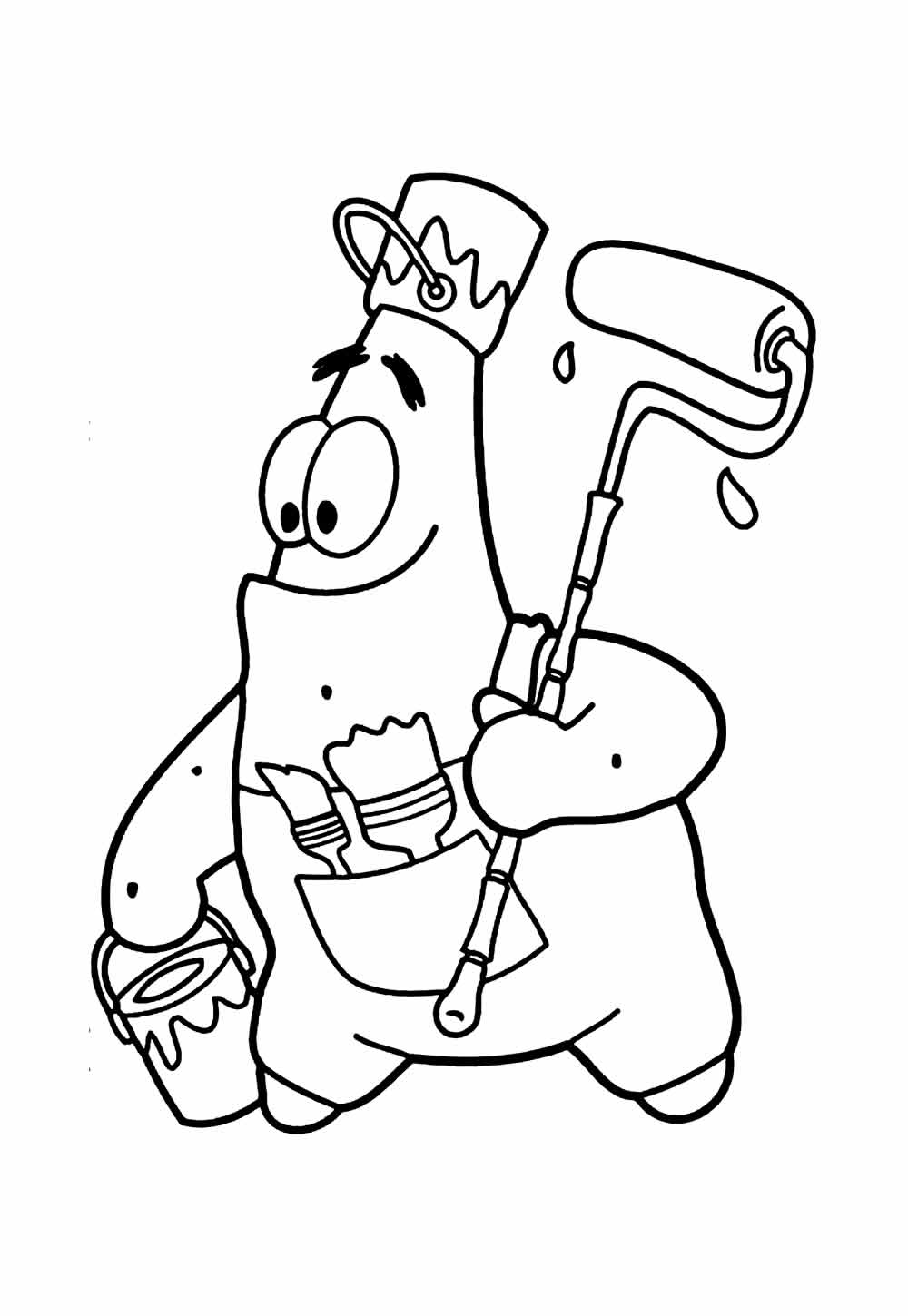 Desenho do Patrick para pintar