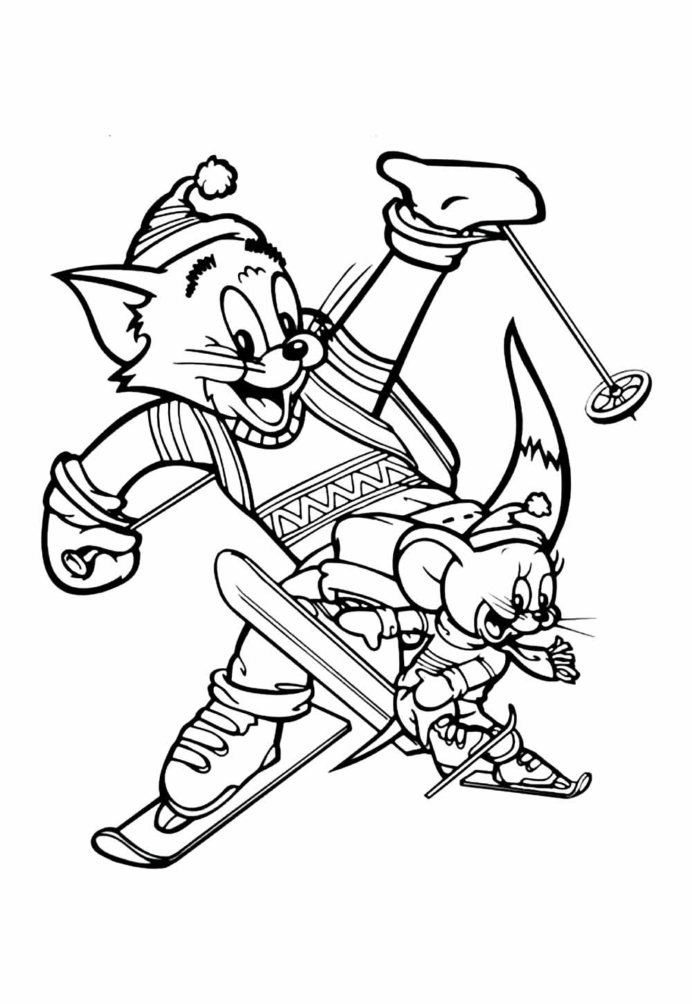 Desenhos para colorir de Tom e Jerry