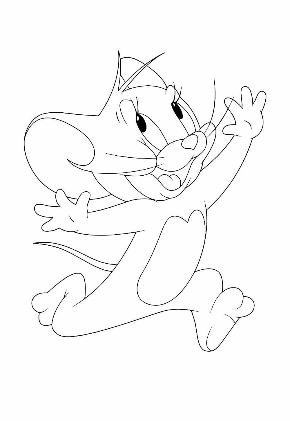 Desenho de Jerry para pintar