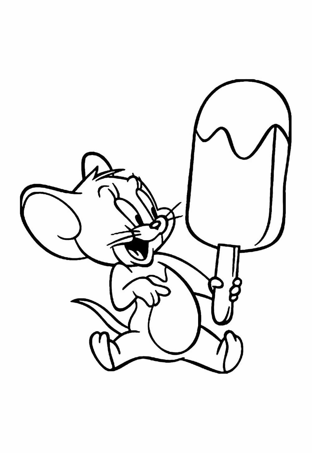 Desenho de Tom e Jerry para pintar
