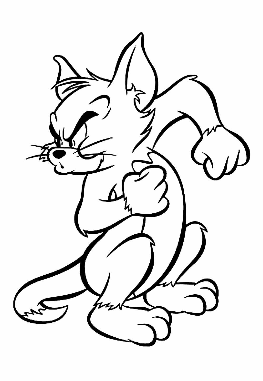Desenho de Tom e Jerry para imprimir