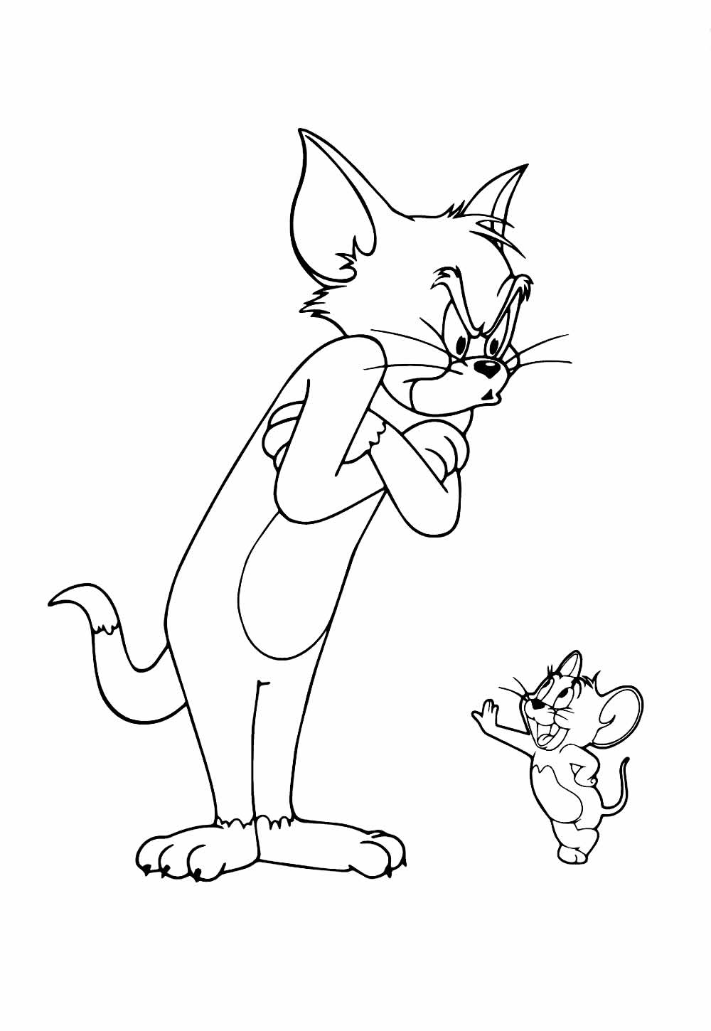 Tom e Jerry para colorir