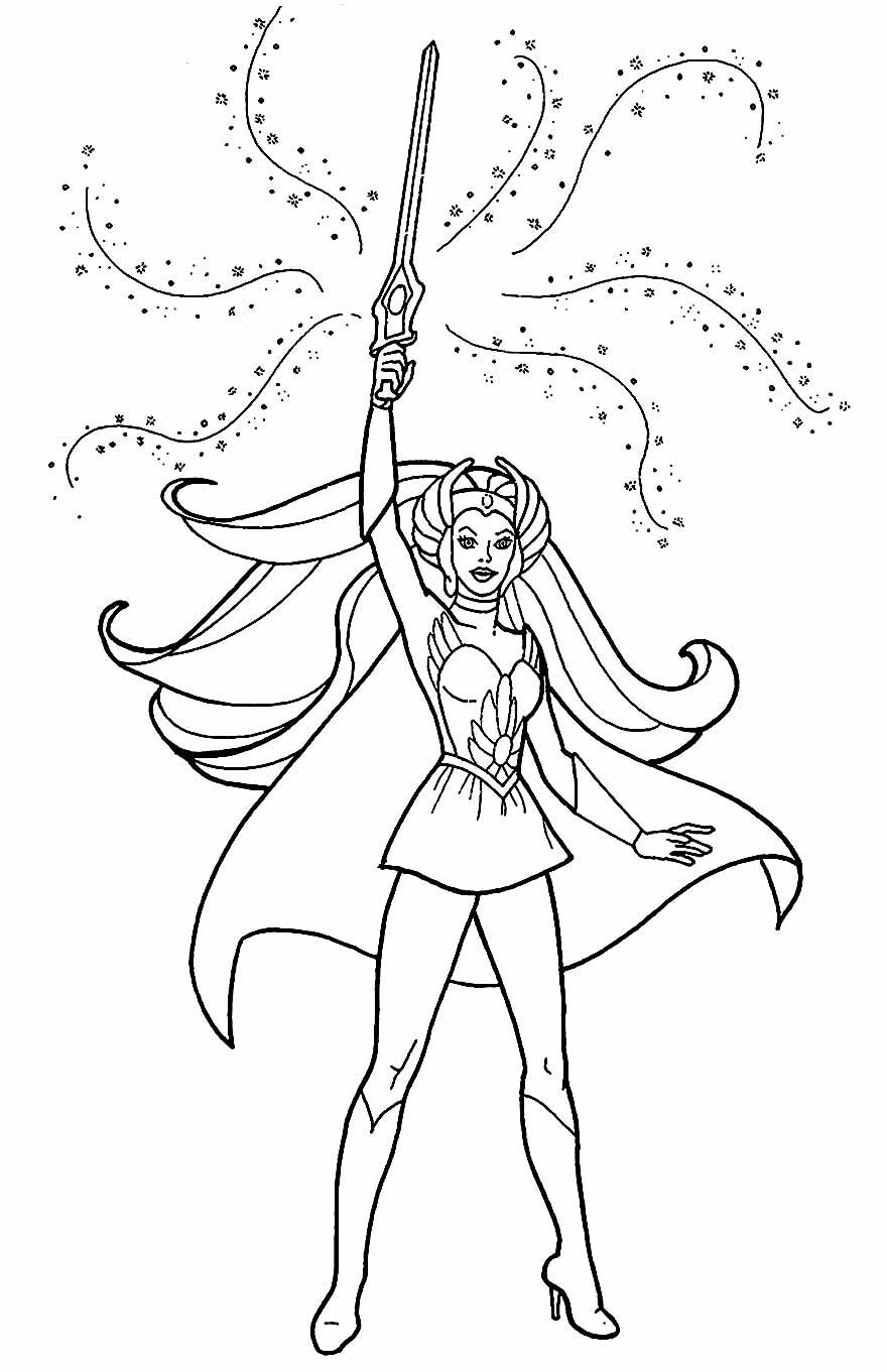 Desenho para colorir da She-Ra