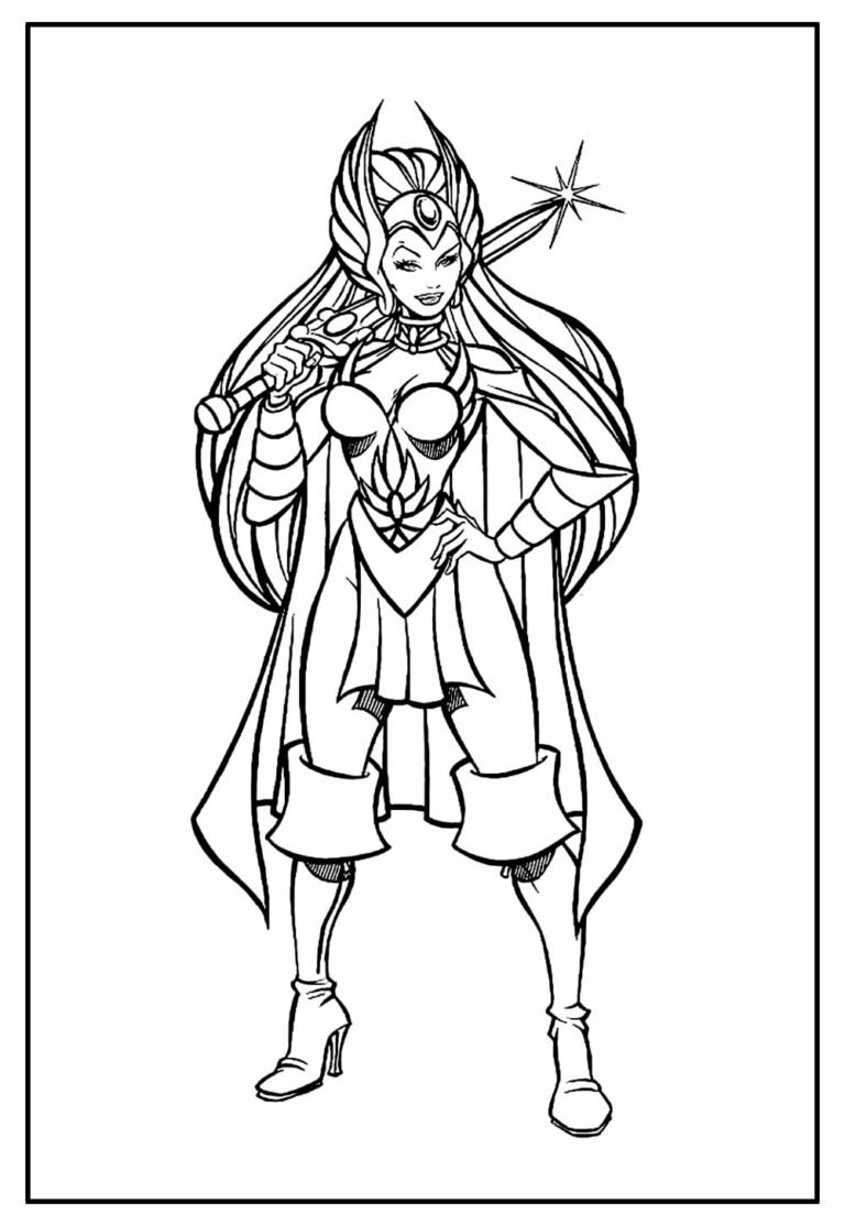 Desenhos da She-Ra para colorir - Bora Colorir