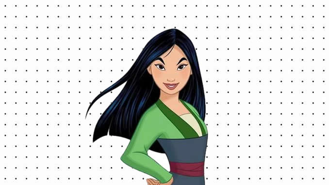 Desenhos de Mulan para pintar