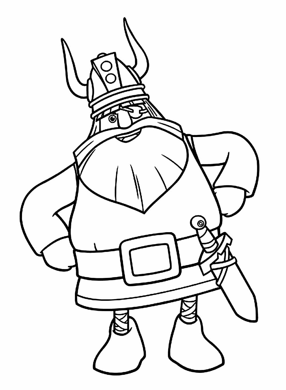 Desenho de Viking para colorir