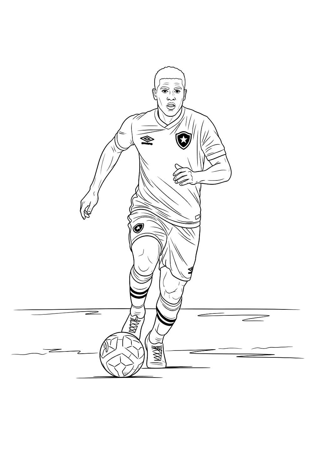 Desenhos do Botafogo para colorir