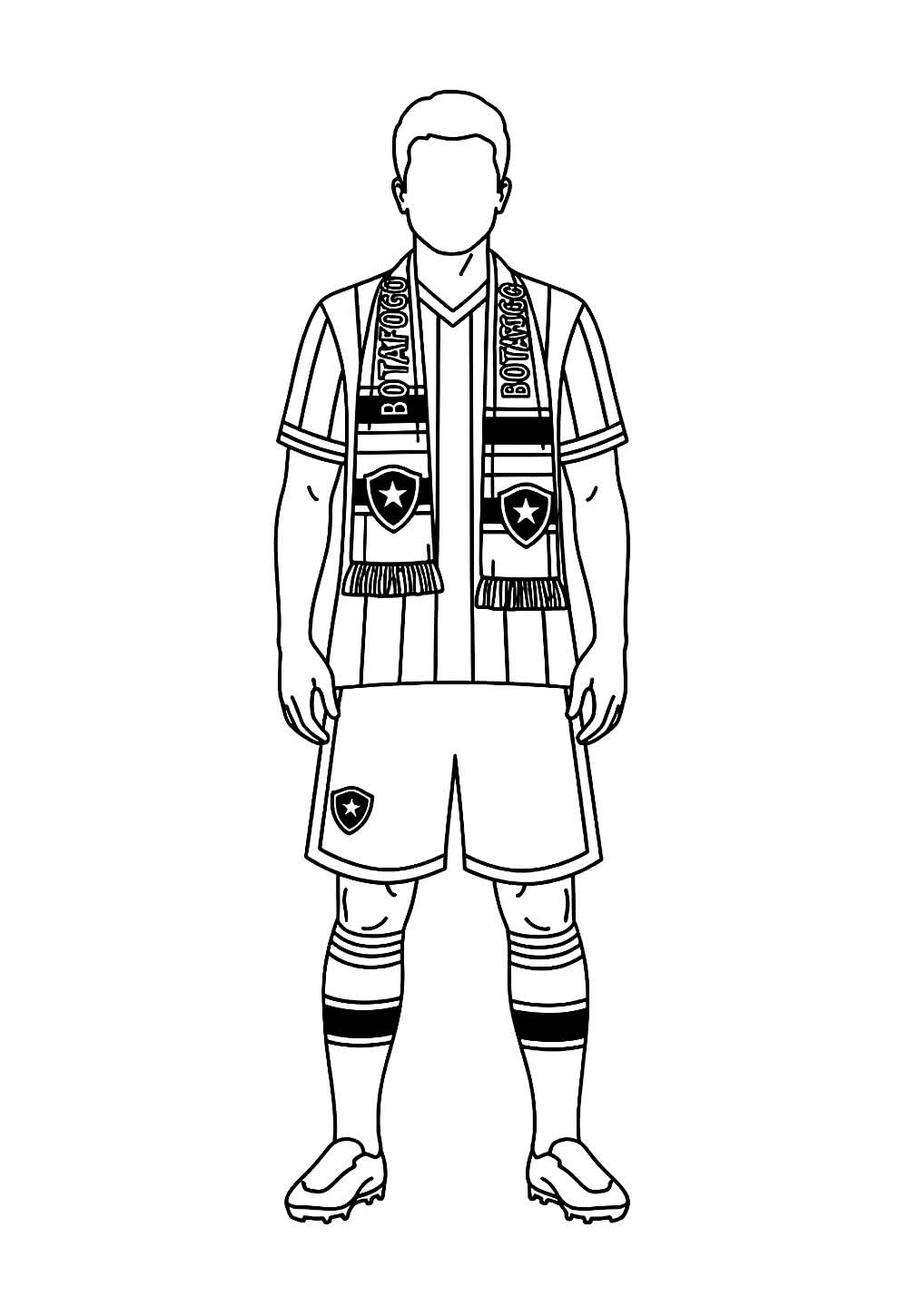 Desenhos do Botafogo para pintar