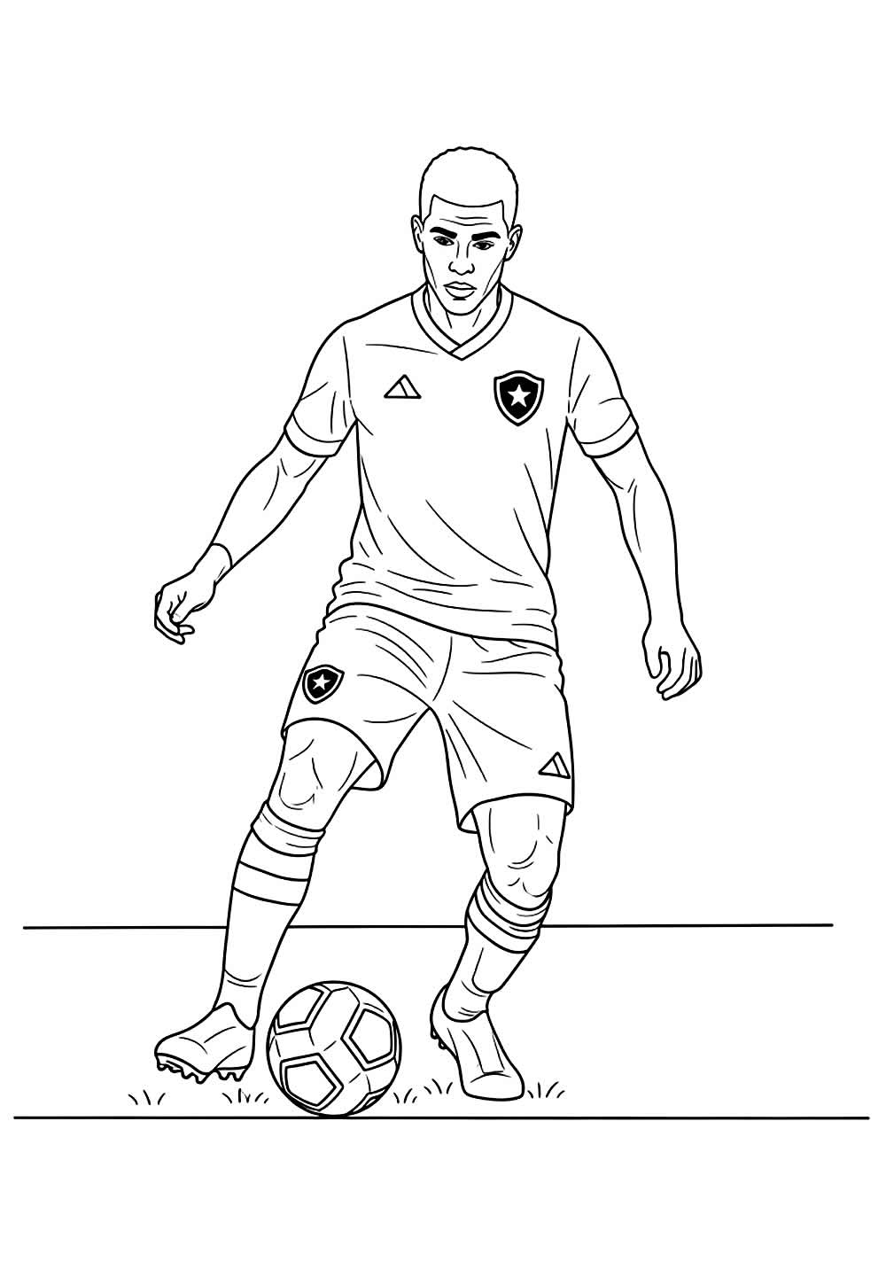 Desenhos do Botafogo para colorir