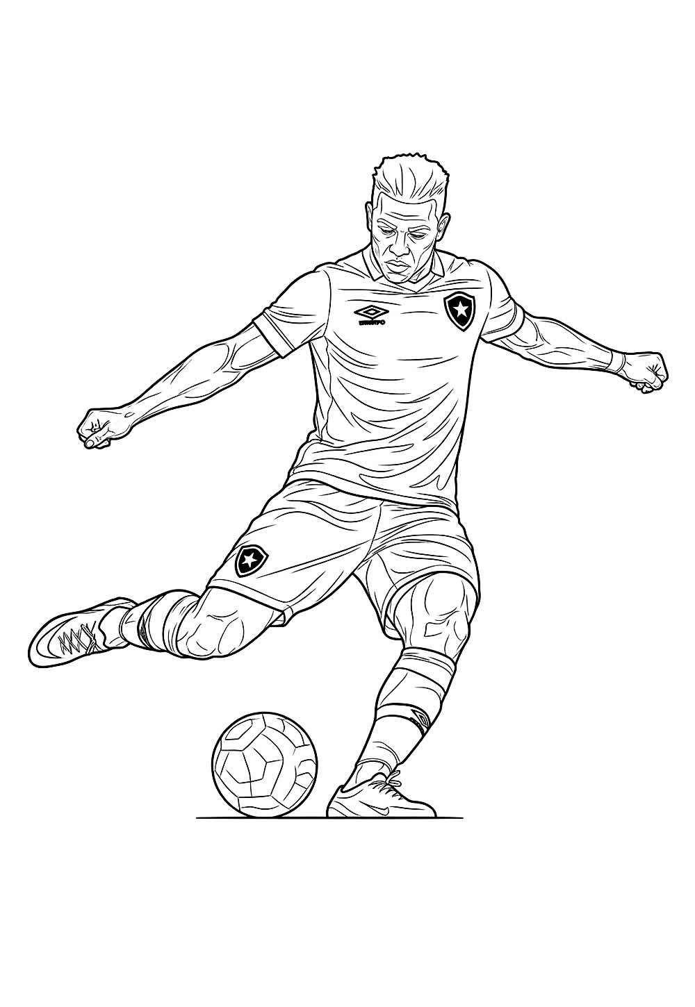 Desenho do Botafogo para colorir