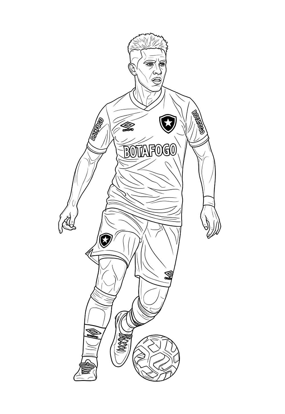 Desenho do Botafogo para colorir