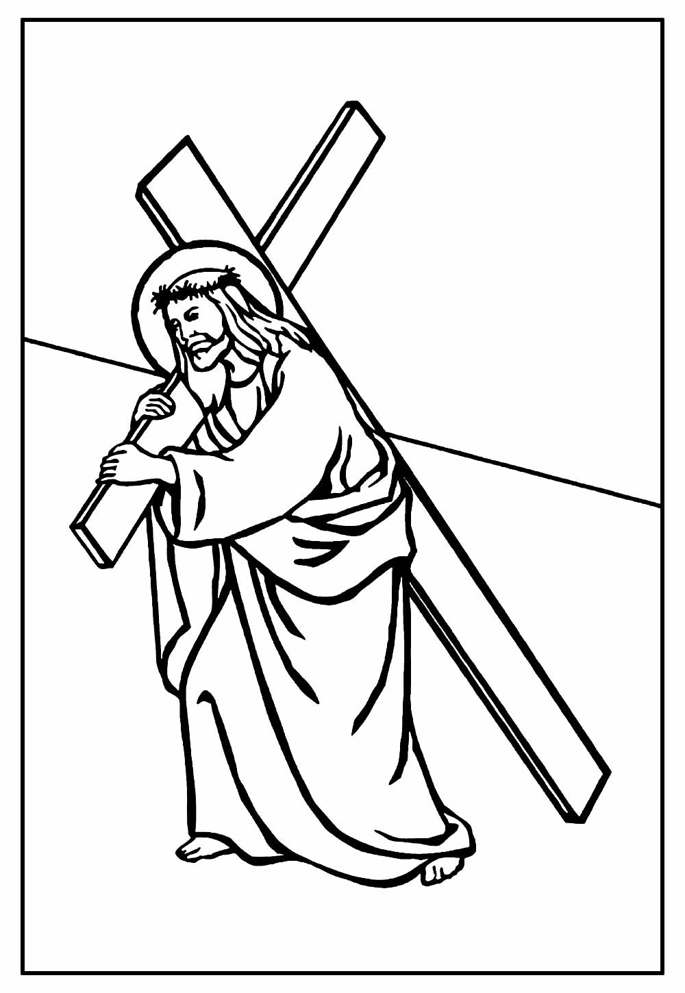 Desenho para colorir de Jesus Cristo