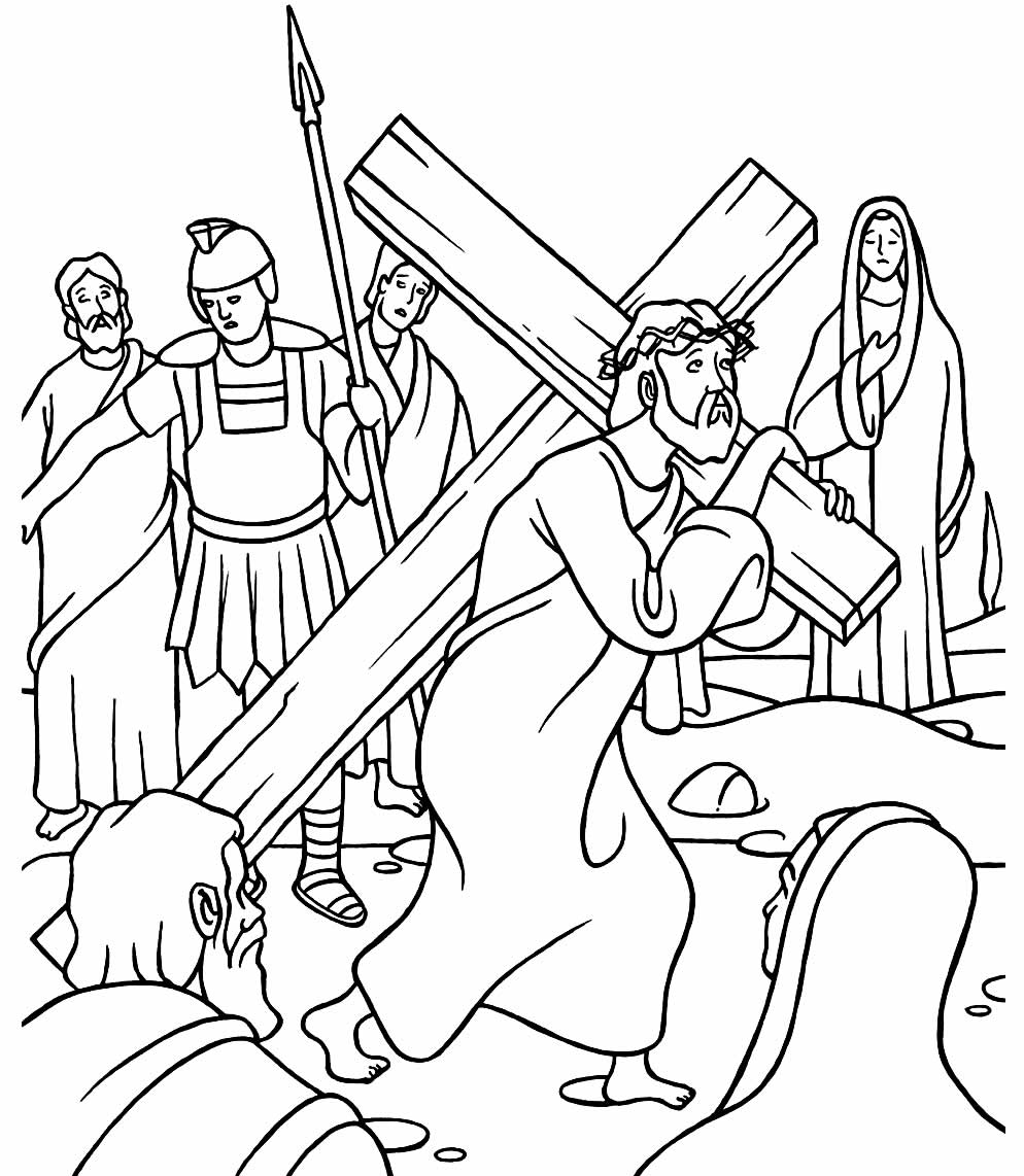 Desenho para colorir de Jesus Cristo