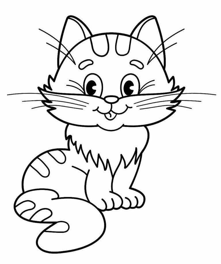 Desenhos de Gatinhos para colorir - Bora Colorir