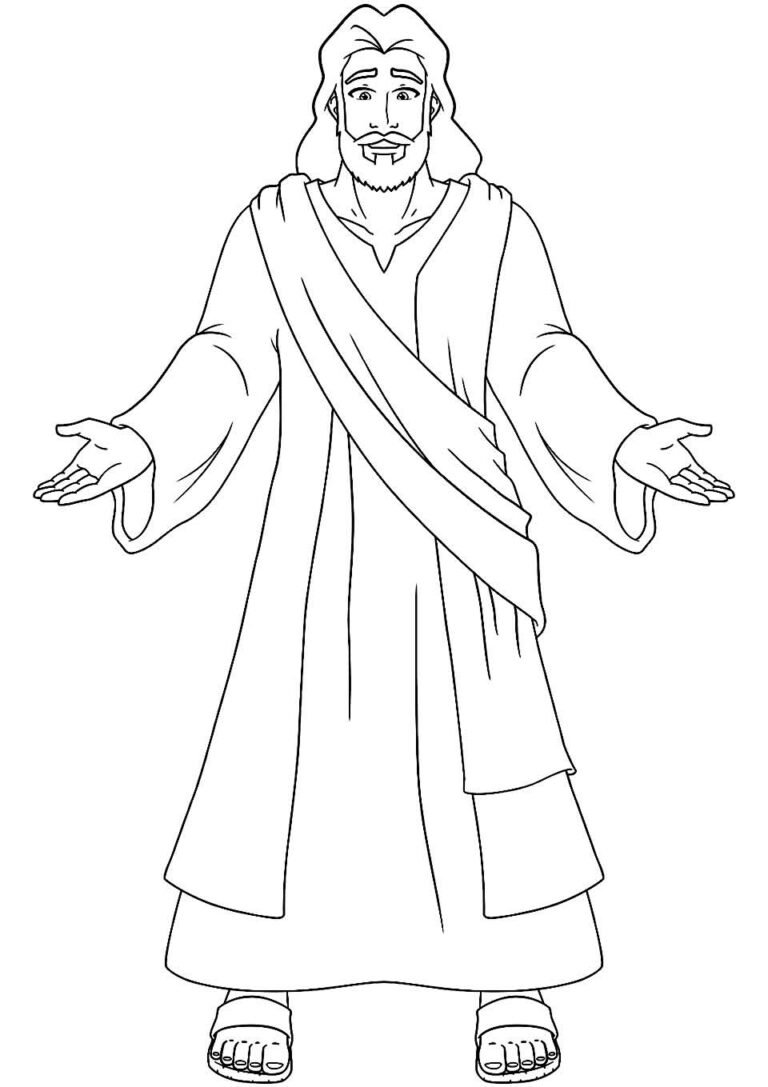 Desenhos Evangélicos para colorir - Bora Colorir