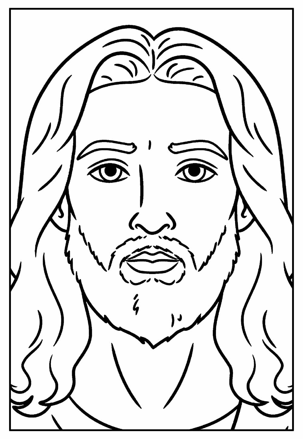 Desenho para colorir de Jesus Cristo