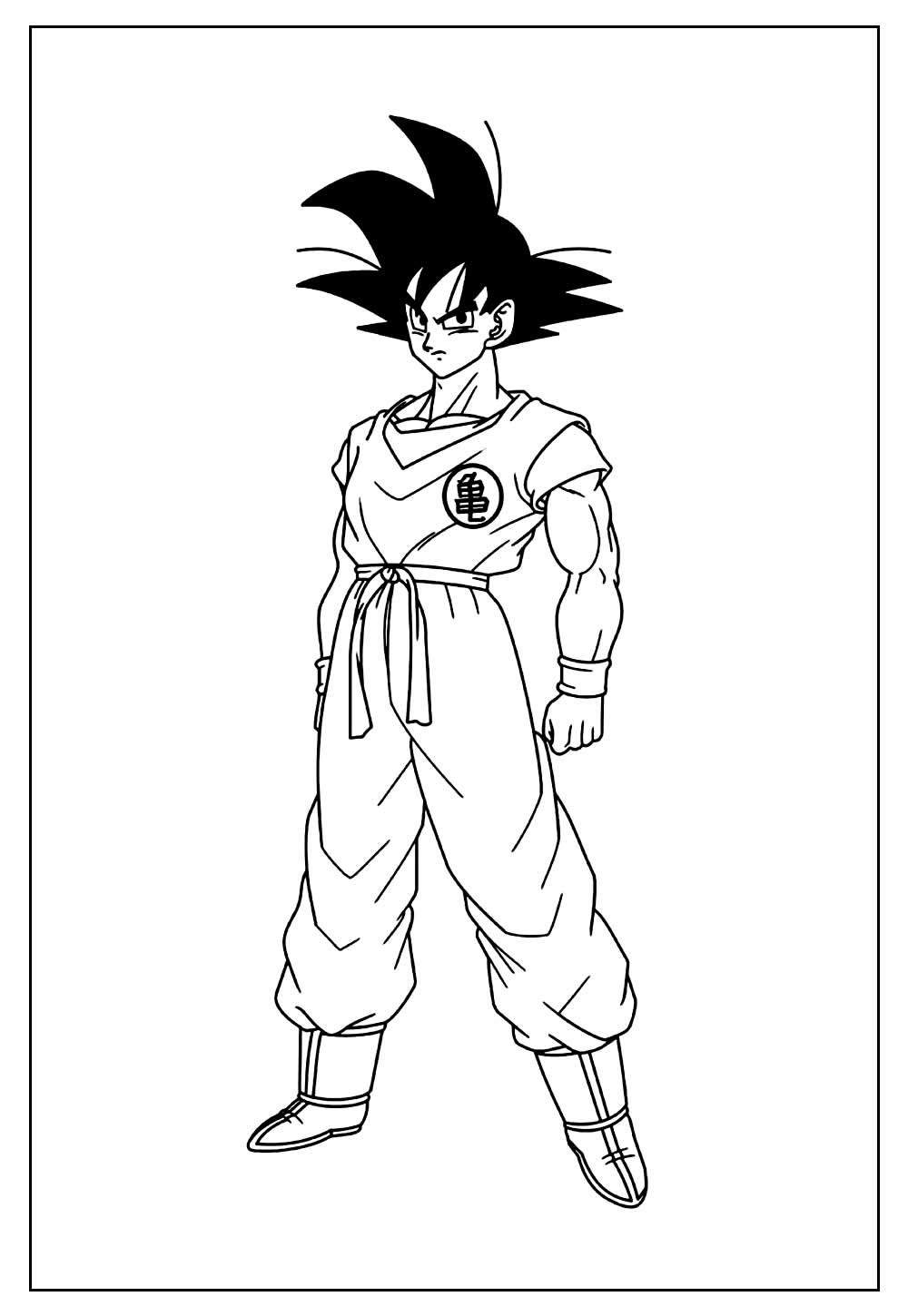 Resultado de imagem para desenhos para pintar dragon ball super