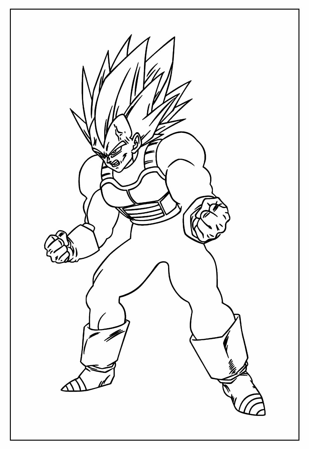 Desenho Dragon Ball Z para colorir