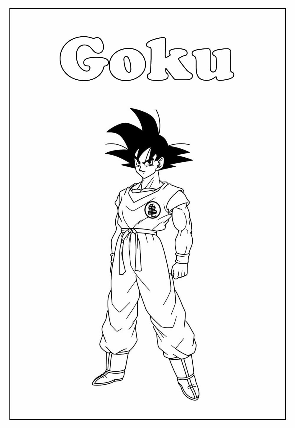 Desperte o seu artista interior com Dragon Ball Z para Colorir! e Imprimir  - Pintar Grátis Online