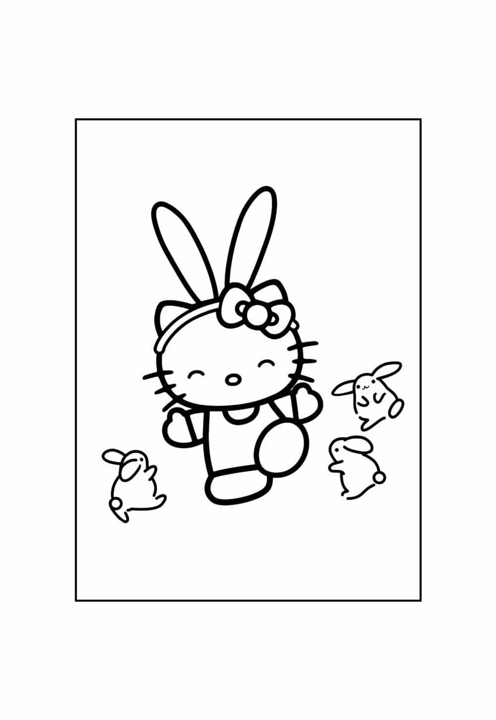 Desenho de Hello Kitty para colorir
