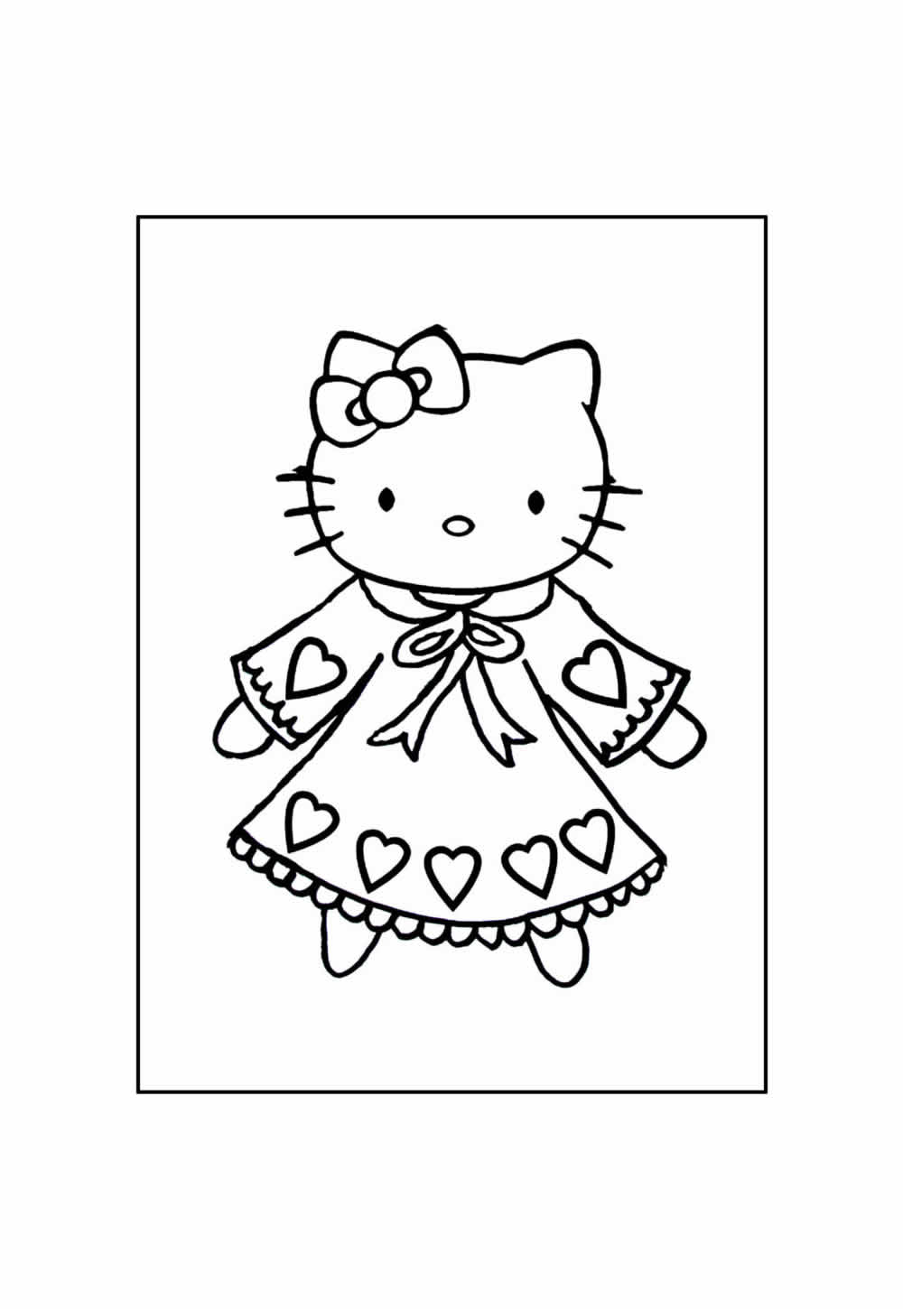 Desenhos Hello Kitty Colorir