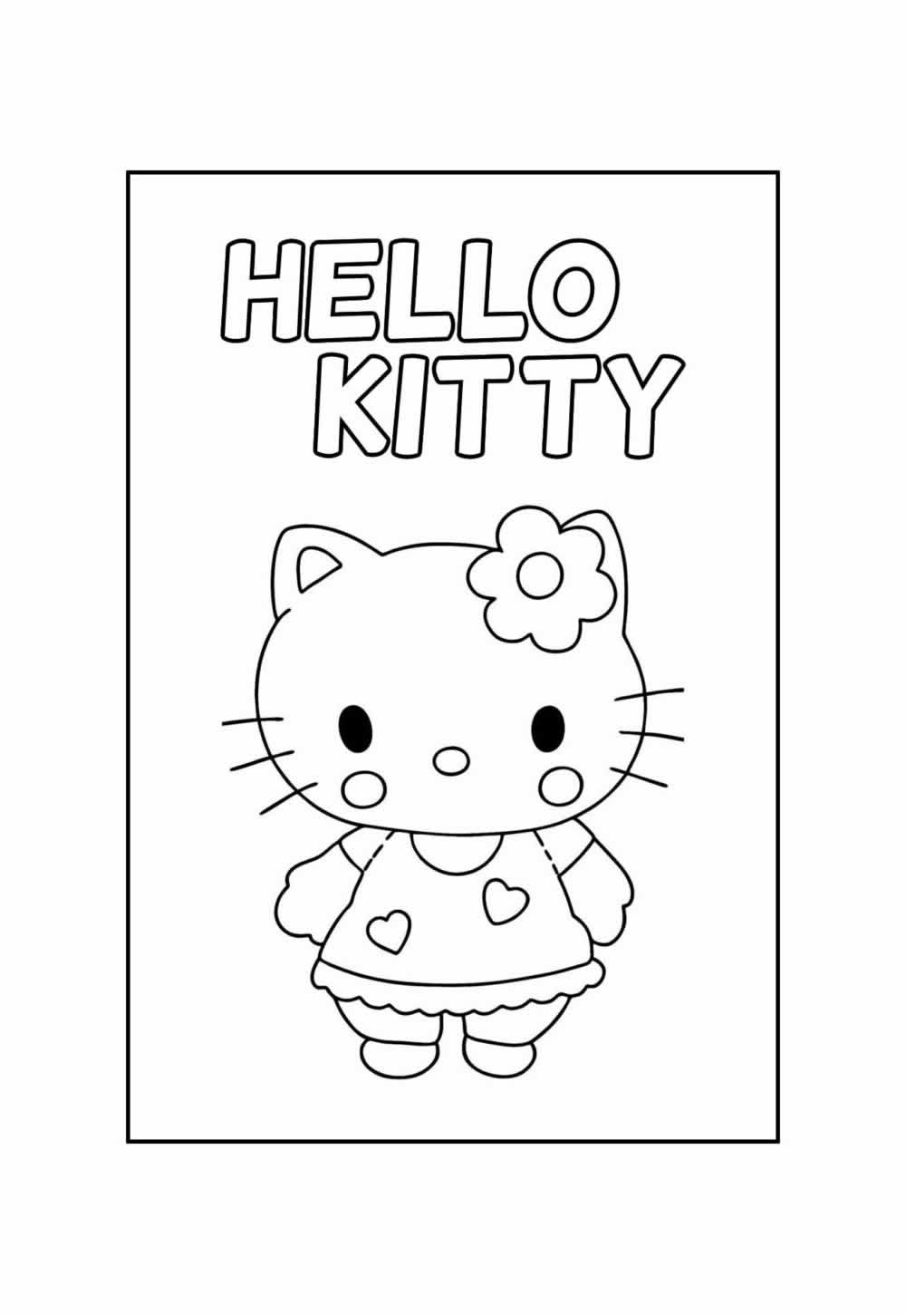 Desenho Educativo da Hello Kitty