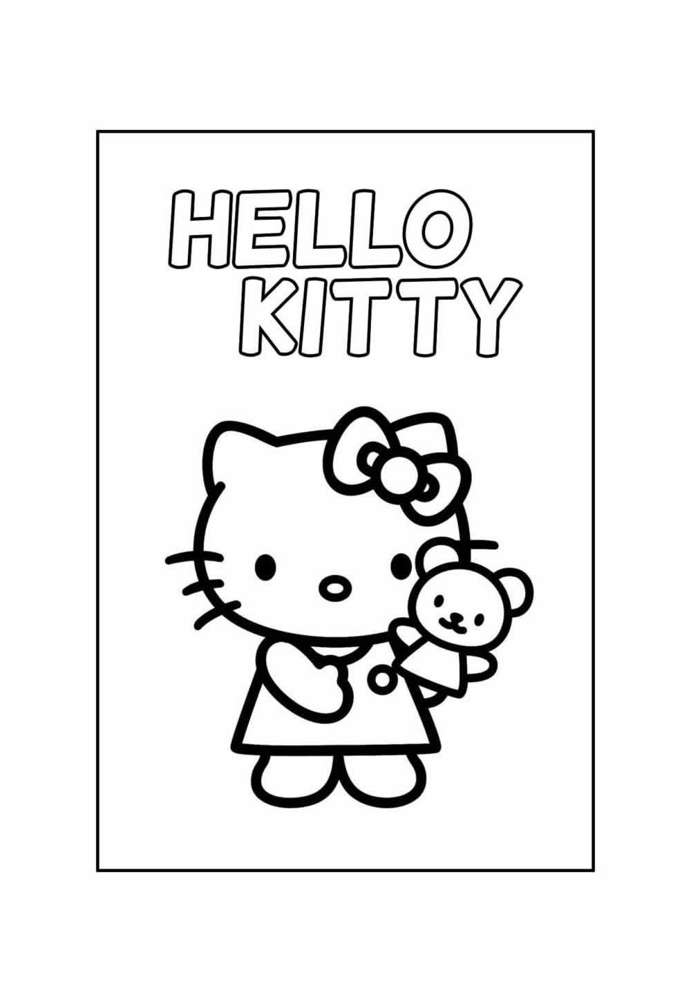 Desenho Educativo da Hello Kitty