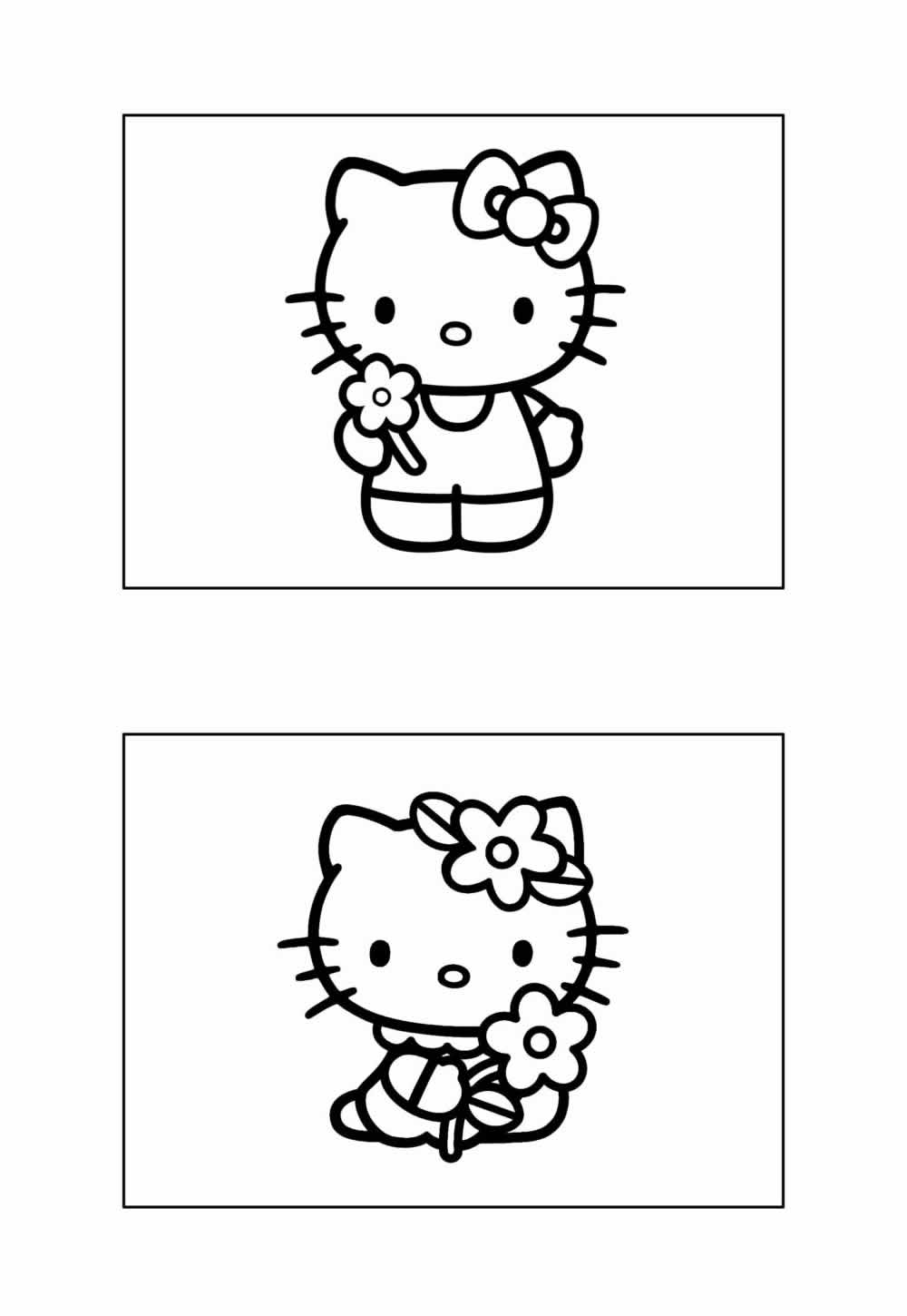 Hello Kitty para colorir