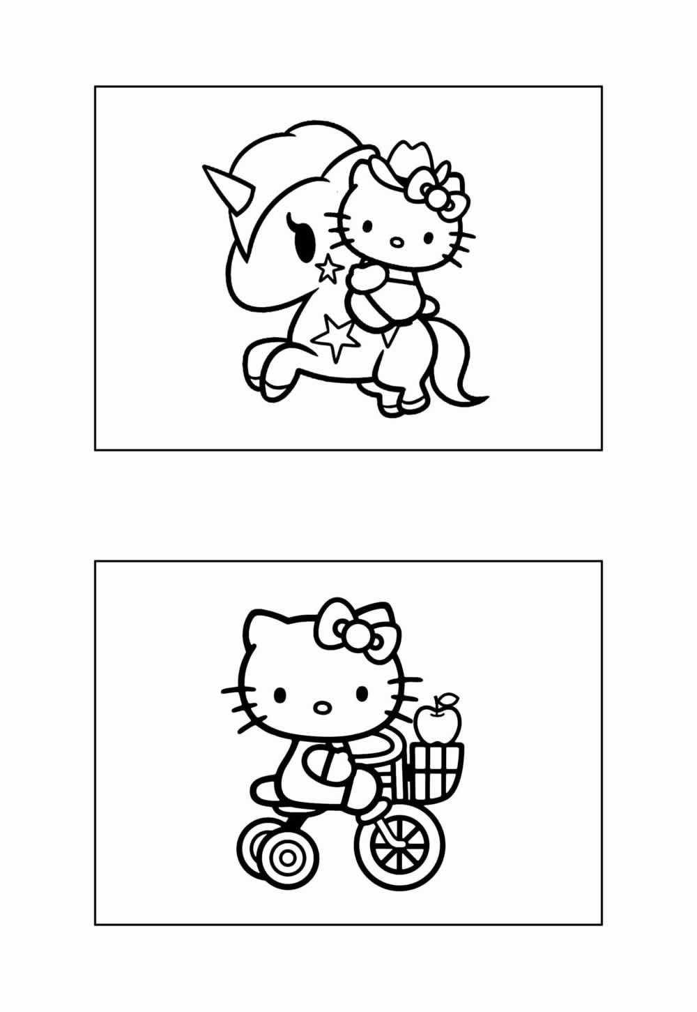 Desenho de Hello Kitty para colorir