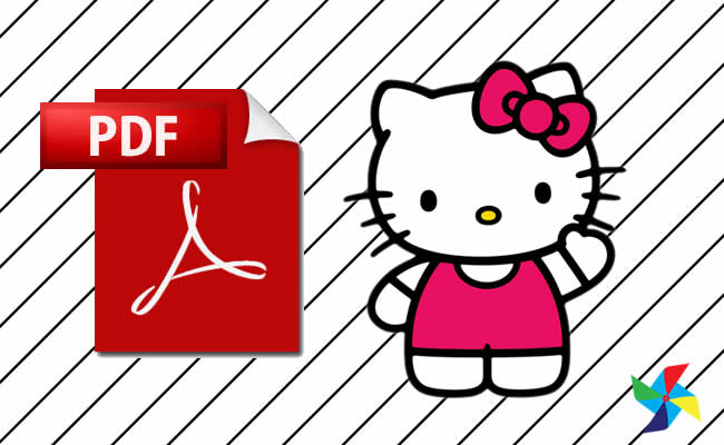 Desenhos de Hello Kitty em PDF