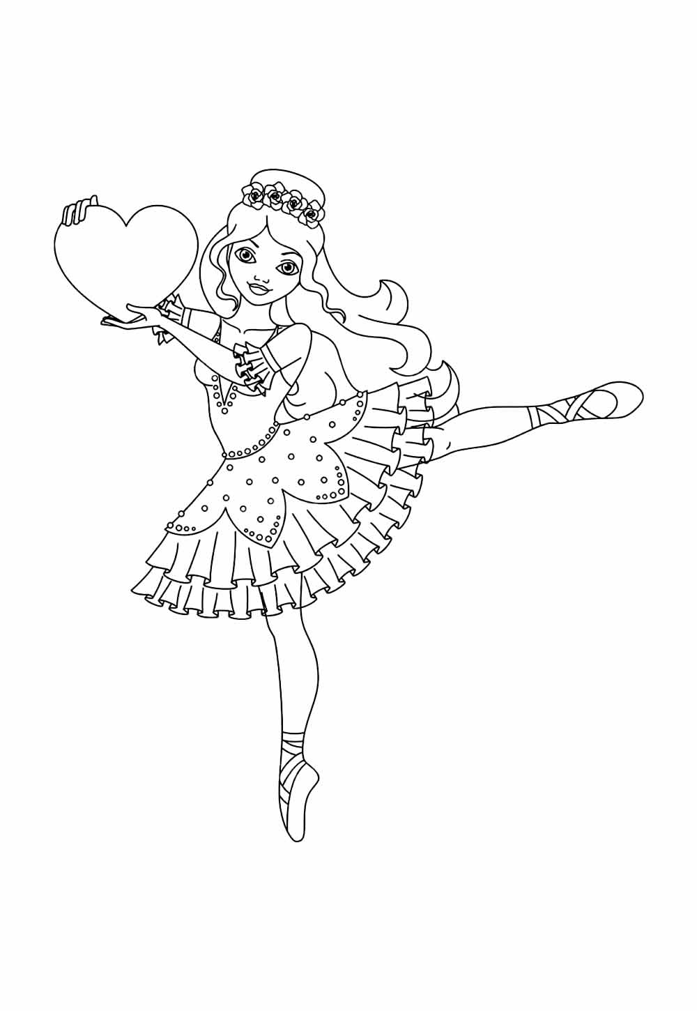 Desenho Bailarina Colorir