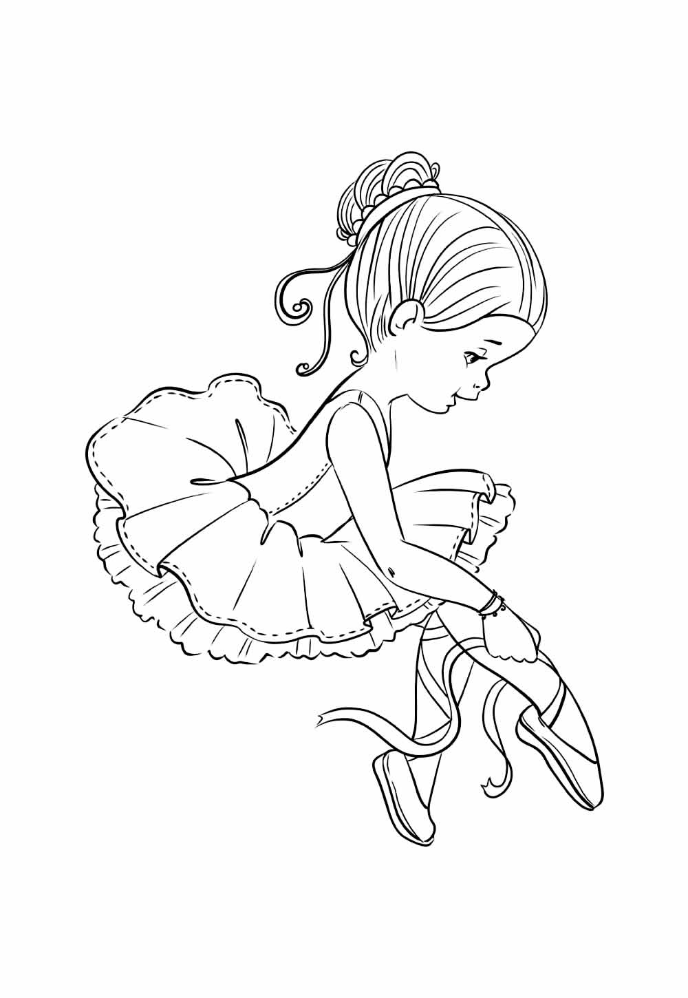 Desenho Bailarina Pintar