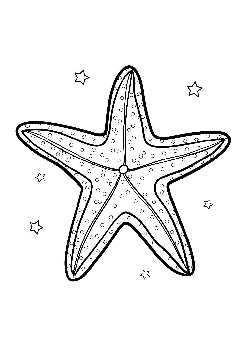 Desenho de Estrelinha do Mar para colorir