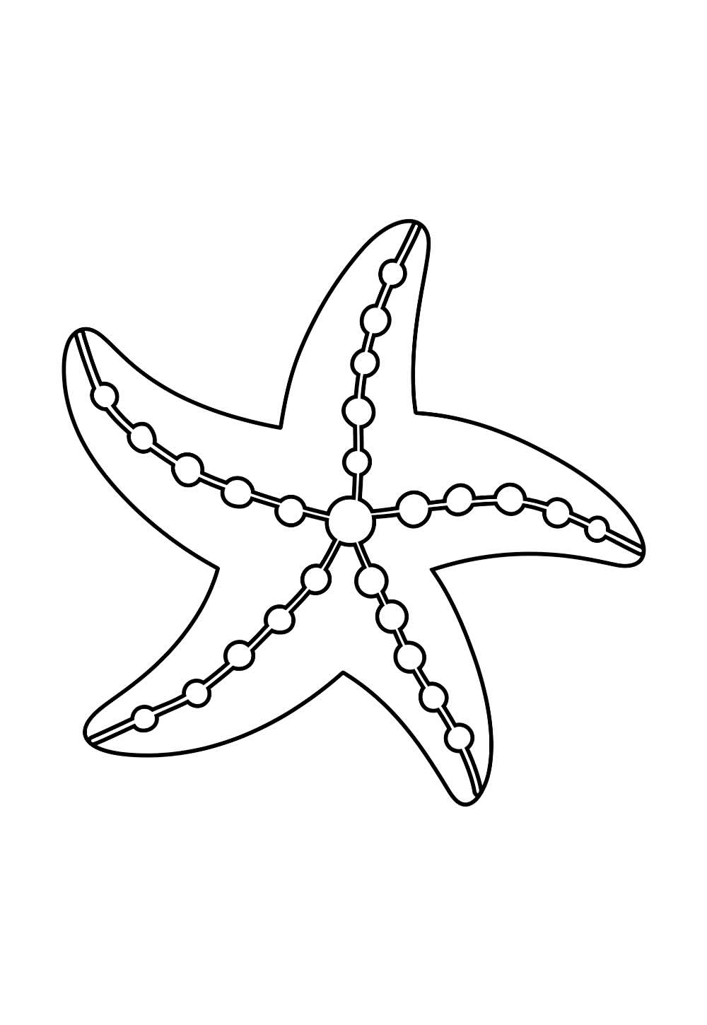 Desenho para pintar de Estrela do Mar