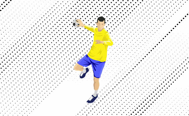 Desenhos de Handebol para colorir