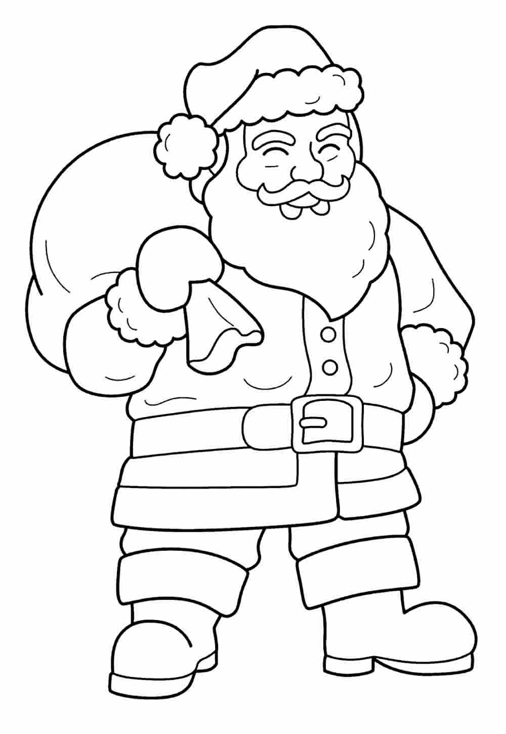 Desenho para imprimir e colorir de Natal