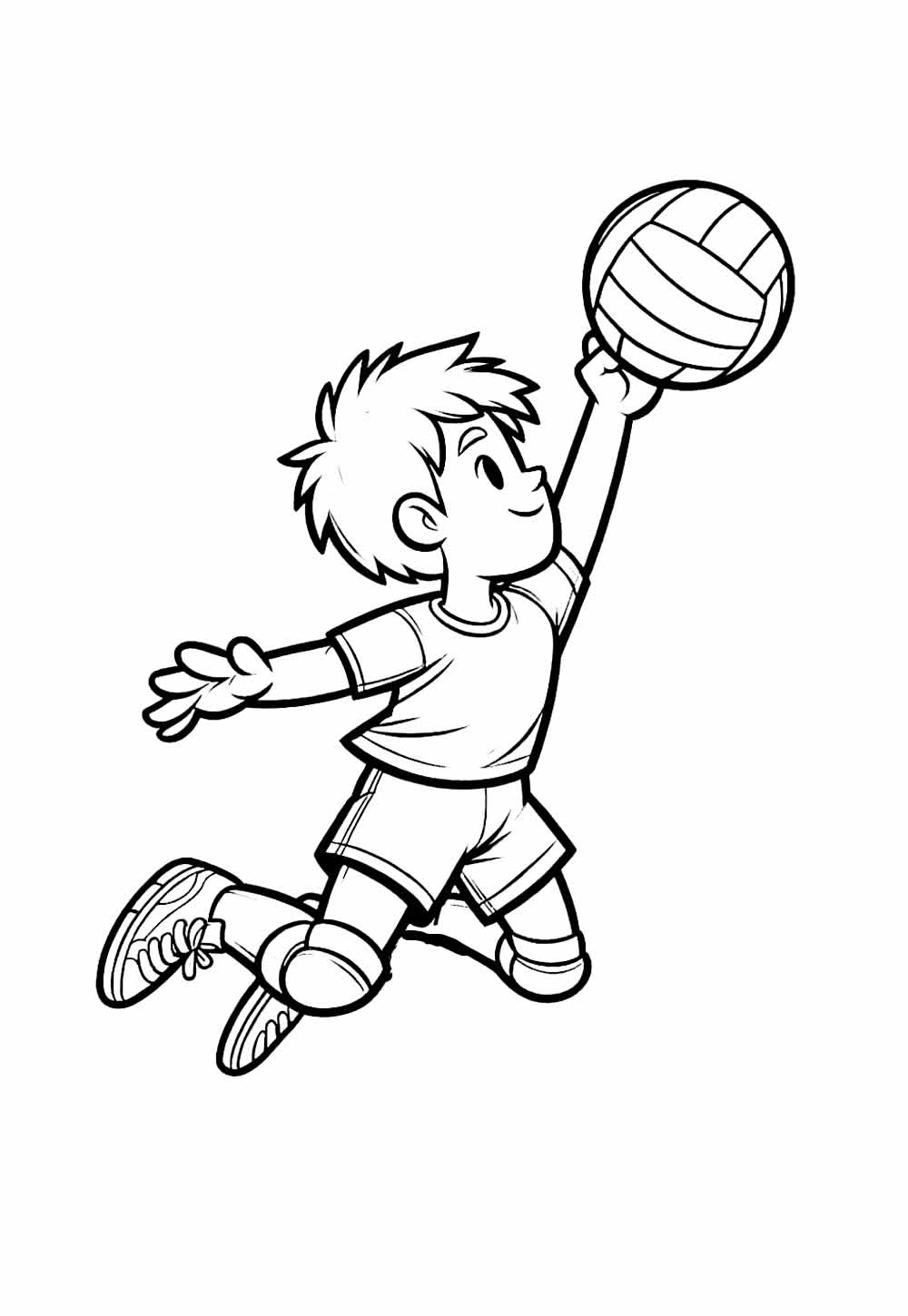 Desenho para pintar de Voleibol